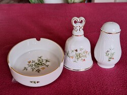 Hollóházi Erika mintás Új csengő, hamutál, fűszertartó