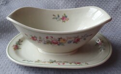 Antik szószos, mártásos tál jelzett Tielsch-Altwasser porcelán