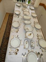 12 személyes, antik 73 db-os KPM porcelán étkészlet 1922-ből