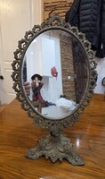 Barokk asztali tükör 48x30cm