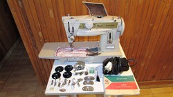 RITKASÁG*** SINGER 431G Slant-O-Matic – Német szabadkaros profi VINTAGE varrógép láncöltő funkcióval