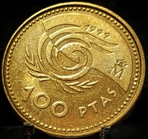 Spanyolország 100 Peseta, 1999 az Időskorúak Nemzetközi Éve A06C2