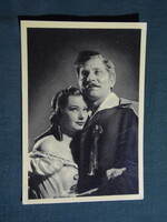 Képeslap,film,mozi,művészet,Petress Zsuzsa,Hadics László színész,1955-