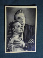 Képeslap,film,mozi,művészet,Tolnay Klári,Darvas Iván színész,1955-