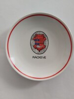 Ráckeve város címeres dísztányér – Hollóházi porcelán, falra akasztható