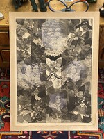 TASSY BÉLA (1942-) RÉGI KÉP, NAGYMÉRETŰ JELZETT RÉZKARC 67 X 49 CM