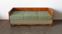 1S731 Régi LINGEL kárpitozott ágy heverő 73 x 102 x 202 cm