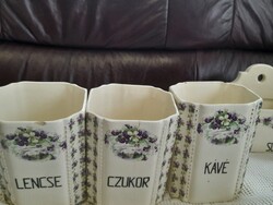 3 db ibolyás nagyméretű fűszertartó tető nélkül