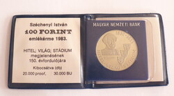 EMLÉKÉREM, 100 FT, SZÉCHENYI ISTVÁN, 1983, EREDETI TARTÓBAN