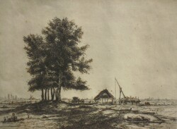 (K) Boldizsár István (1897-1984) : Építkezés a tanyán