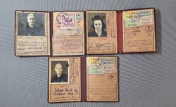 Arcképes Igazolvány Vasúti alkalmazottak 1950 -es évek