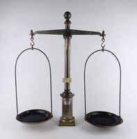 1Y966 Régi ASTRA RT kétkarú fém patika mérleg 51.5 x 47 cm
