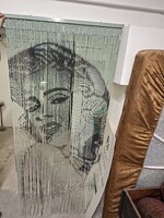 Retro Marilyn Monroe-t ábrázoló térelválasztó