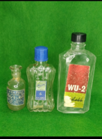 WU-2 hajlakk, és hajolajos üvegek egyben 1970 körül