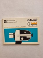 Robert Bosch Photokino Gmbh Bauer C Royal prospektus, leírás az 1970-es évekből