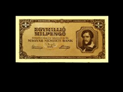 1 MILLIÓ MILPENGŐ 1946 - SZÉP BANKJEGY ---SORSZÁMOZÁS NÉLKÜL!