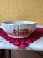 Zsolnay rózsás porcelán tál 21 cm.