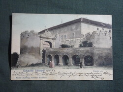 Képeslap,Siklós,Vár látkép,részlet,Feiler Mariska kiadás Siklós,1905-