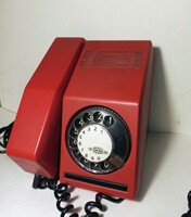 RETRO PIROS VONALAS TELEFON EXTRA JÓ ÁLLAPOTBAN