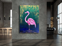 JMModernAbstract: FLAMINGO 70X100 cm-es kortárs festmény feszített vásznon