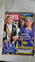 A BUNTE német hetilap 2013.05.02.-i száma a holland Willem Alexander koronázási ünnepséséről