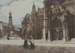 (N) Conrad Gyula (1877-1959) : Műemlékek a Várban (1921) / Mátyás templom