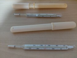 Retro orosz higanyos üveg lázmérő