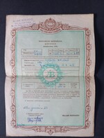 Háztartási biztositási kötvény 1967-ből