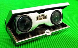 Vintage JETWELL összecsukható, bevonatos lencsés 2,5 nagyítású színházi és operaházi távcső, Japán