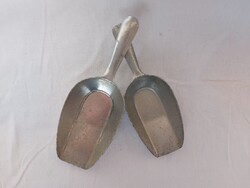 Vintage német jéglapát 2db egyben, alumínium 18x6 cm, 21x7,5 cm