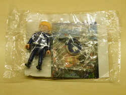 K328 PLAYMOBIL 2015 figura Rendőr eredeti csomagolásában tonfa pisztoly sapka kiegészítő