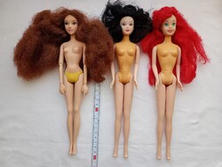 Baba 03 - játékbaba 3db egyben műanyag vintage barbi barbie alak
