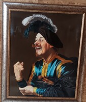 "Nevető hegedűművész" reprodukció 80x60 cm kb Postázom!