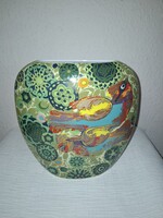 Antik Rosenthal  Björn Winblad porcelán tűzmadár váza XX. század szép festéssel állapotban