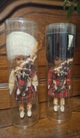 Vintage skót dudás királyi gárda babák