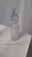 Ólom kristály kézzel csiszolt  palack