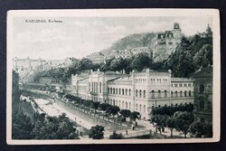 Karlsbad Karlovy Vary fürdőház 1920 képeslap