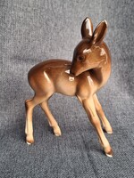 Porcelán őzike, GDR, 12,5 cm