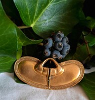 Canó Galeria, Bogotá, Columbia aranyozott réz iparművészeti ékszer, benszülött orrdísz bross, medál