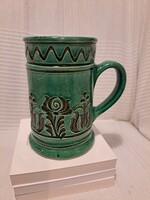 Korondi Józsa János zöldmázas korsó