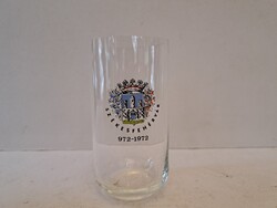 Székesfehérvár Millennium Commemorative Glass 972-1972