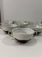 Zsolnay pompadour III 12db leveses csészék