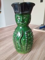 Zöld mázas Miska kancsó