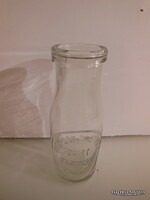 TEJESÜVEG - ANGOL - 3 dl - RÉGI - RITKA LELET - DOMBORNYOMOTT - 16 x 6  cm -  HIBÁTLAN