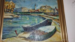 Vén Emil ? Szentendre. Olaj festmény falemezre festve. Ajánlatot fogadok!!