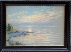 Wágner Géza (1879-1939) : Esti Balaton
