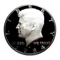 USA,half dollar 1984 S PP aUNC+ nikkel