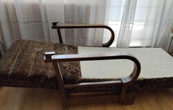 Antik,1920-30 évekbôl származó art deco ülôfotel és fekvôfotel