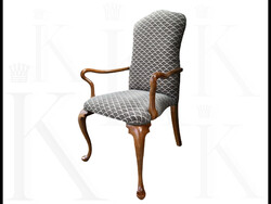 Tömör fából készült stíl design szék új kárpittal