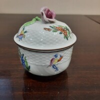 Antik Herendi paradicsom madaras bonbonier, cukortartó